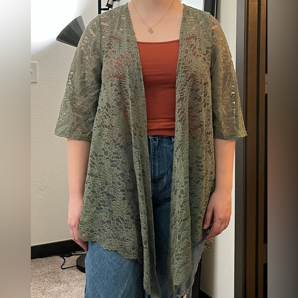 Green duster from Blue Pair